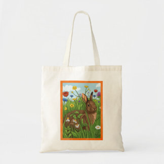 Every Bunny Loves Flowers Tote Bag