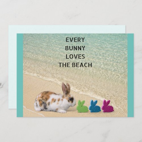 Every Bunny Loves The Beach Easter from Florida  Holiday Card