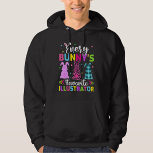 Every Bunny's Favorite Illustrator Easter Hoodie
