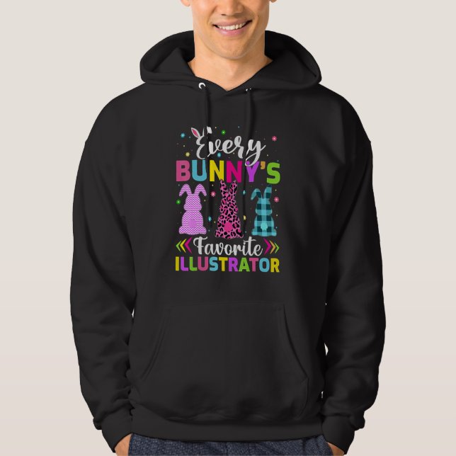 Every Bunny's Favorite Illustrator Easter Hoodie (Front)