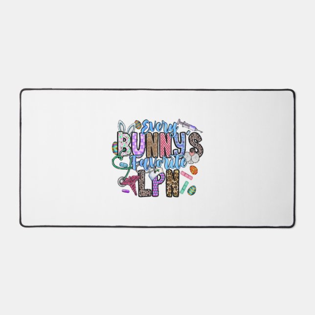 Every Bunnys Favorite LPN Desk Mat (Front)