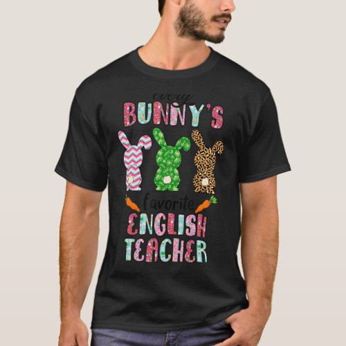 Every Bunnys Is Favorite English Teacher Cute Bunn T_Shirt