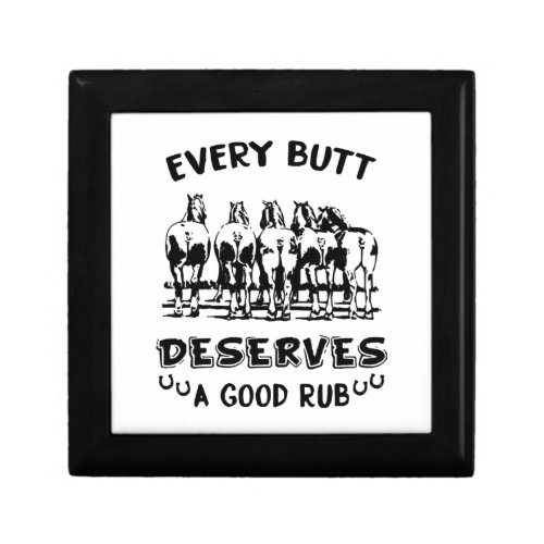 every butt deserves a good rub horse farm gift box