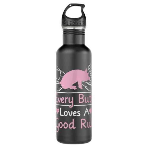Every Butt Loves A Good Rub Pig Pork Barbecue Stainless Steel Water Bottle