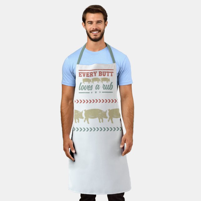 Every Butt Loves a Rub Apron (Worn)