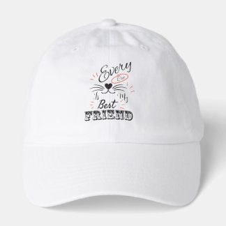 Every Cat Is My Best Friend – Cute Minimal Cat Lov Hat