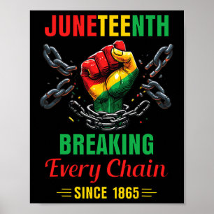 Every Chain Since 1865 Women Men Juneteenth Freedo Poster