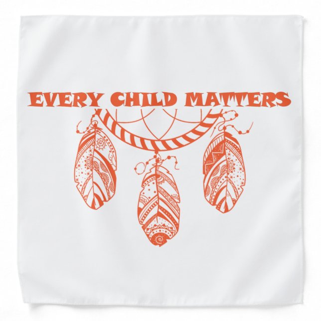 Every Child Matters Orange Shirt day Bandana (Front)