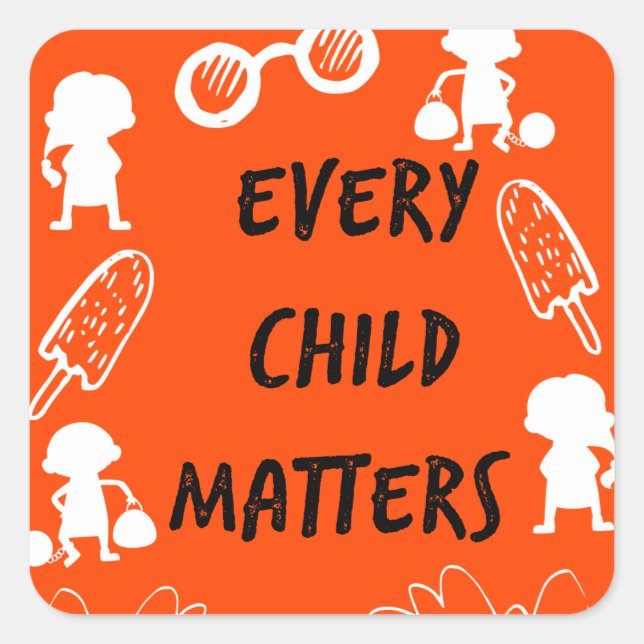 Every Child Matters  Square Sticker (Front)