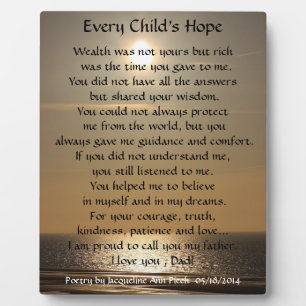 Every Child's Hope Poetry Plaque