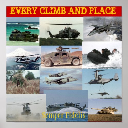 Every Climb and Place Poster