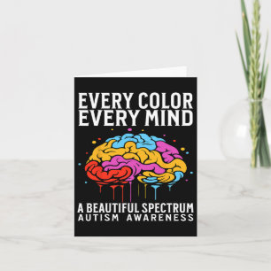 Every Color Every Mind Autism Awareness Kids Suppo Card