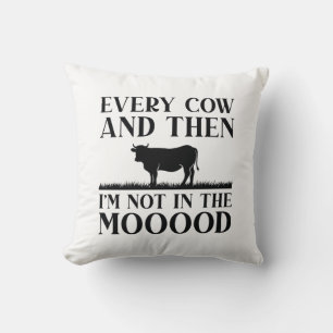 Every Cow And Then Throw Pillow