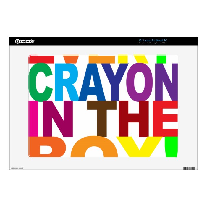 Every Crayon in the Box Laptop Decal