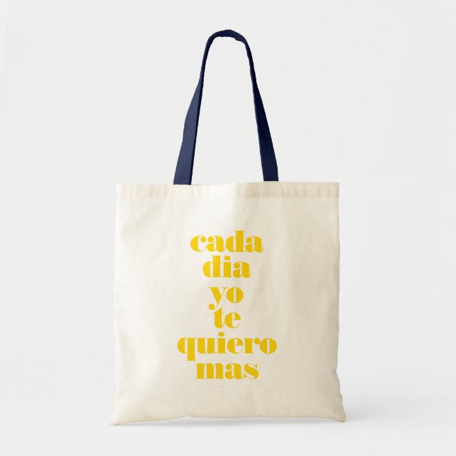 Every Day I Love You More Graphic Tote Bag (Front)