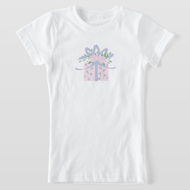 Every Day is a a Gift - Present Tee for Girls! (Laydown)
