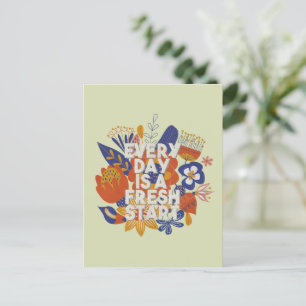 Every Day is a Fresh Start Postcard