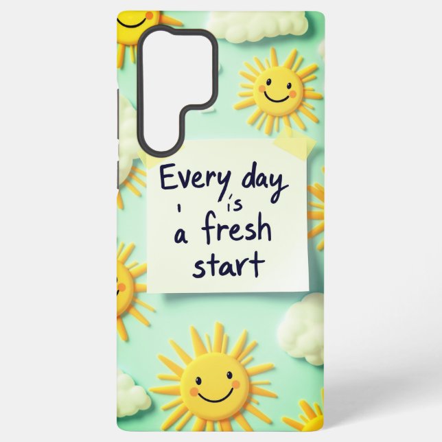 Every Day is a Fresh Start Samsung Galaxy Case (Back)
