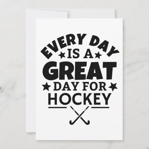 Every day is a great day for hockey card
