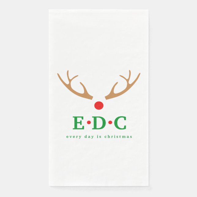Every Day is Christmas Guest Towels (Front)