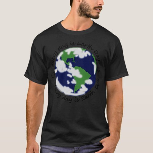 Every Day is Earth Day Eco Hearts T_Shirt