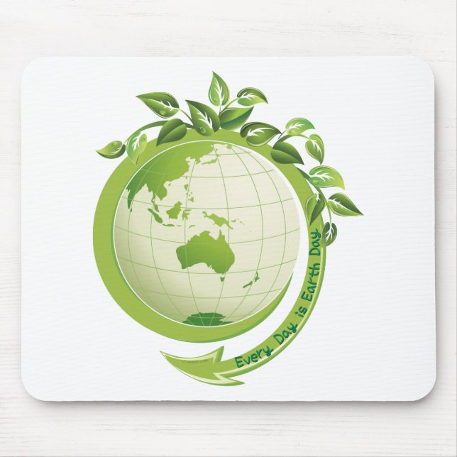 Every Day is Earth Day Mouse Pad (Front)