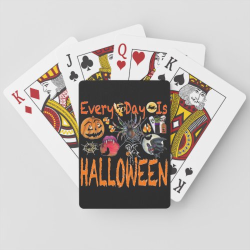 Every Day Is Halloween Playing Cards
