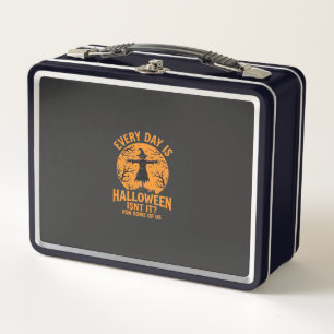 Every Day Is Halloween Scarecrow Witch Design_1 Metal Lunch Box