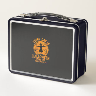 Every Day Is Halloween Scarecrow Witch Design_1 Metal Lunch Box
