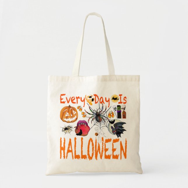 Every Day Is Halloween Tote Bag (Front)