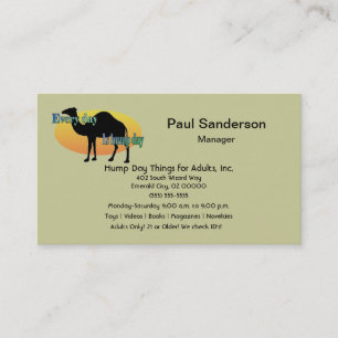 Every Day is Hump Day Business Card
