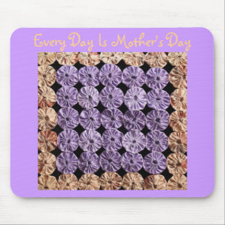 Every Day Is Mother's Day, Bottle Top quilt, mauve Mouse Pad