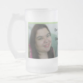 Every Day with You is a Holiday Frosted Glass Beer Mug