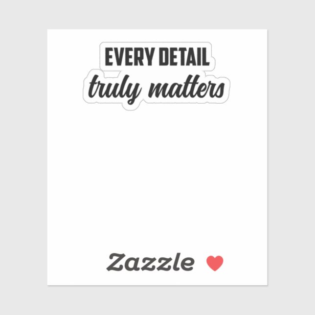 Every Detail Truly Matters: Forensic Investigator	 Sticker (Sheet)