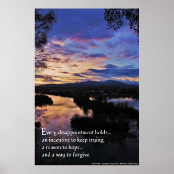 Every Disappointment Holds...inspirational Poster by inFinnite at Zazzle