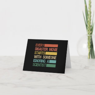 Every Disaster Movies Starts With someone Ignoring Letterpress Thank You Card