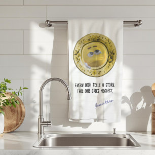 Every Dish Tells a Story, Funny Personalized Kitchen Towel
