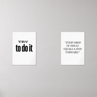Every drop of sweat is a step forward wall art sets