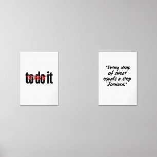 Every drop of sweat is a step forward wall art sets