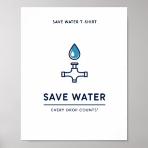 Every Drop S Save Water Poster