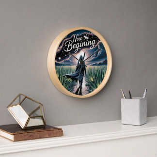 Every Ending is a New Beginning Clock