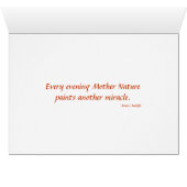 Every Evening Mother Nature Paints Another Miracle (Inside Horizontal (Bottom))