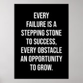 Premium Vector  Motivational poster with phrase a failure is man who has  blundered but not able to cash in on the experience black and white colors
