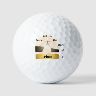 "Every Fall Is the Start of a Rise – Leap of Hope" Golf Balls