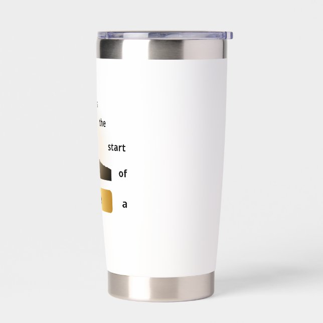 "Every Fall Is the Start of a Rise – Leap of Hope" Insulated Tumbler (Left)