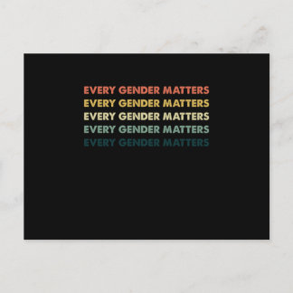 Every Gender Equality Social Justice Human Rights Postcard