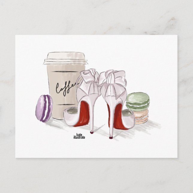 Every Glamorous Morning Postcard (Front)