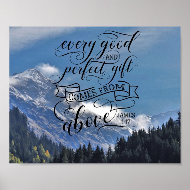 Every good and perfect gift comes from above poster (Front)