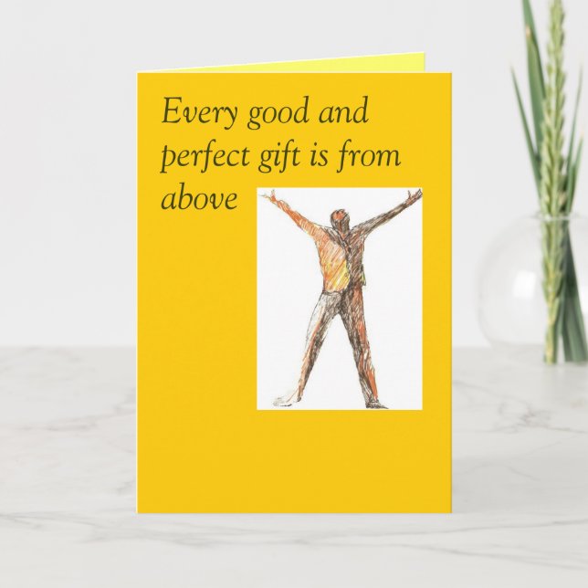 Every good and perfect gift Father's Day Card (Front)