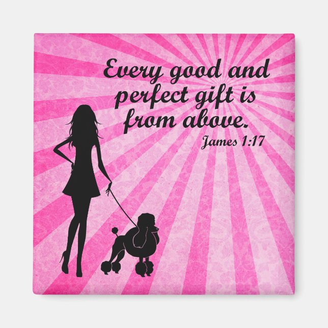 Every Good and Perfect Gift James 1:17 Christian Magnet (Front)